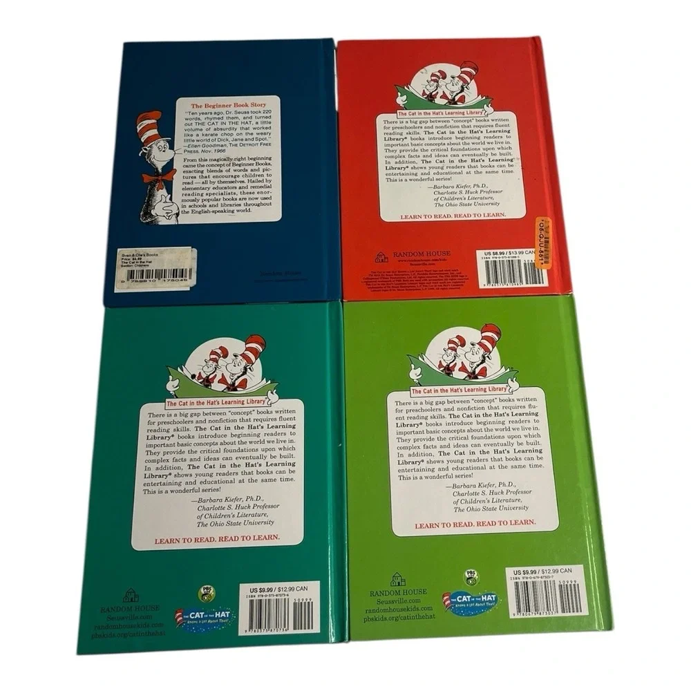 Dr Seuss The Cat In The Hat's Learning Library Books Book Set Bundle lot 4